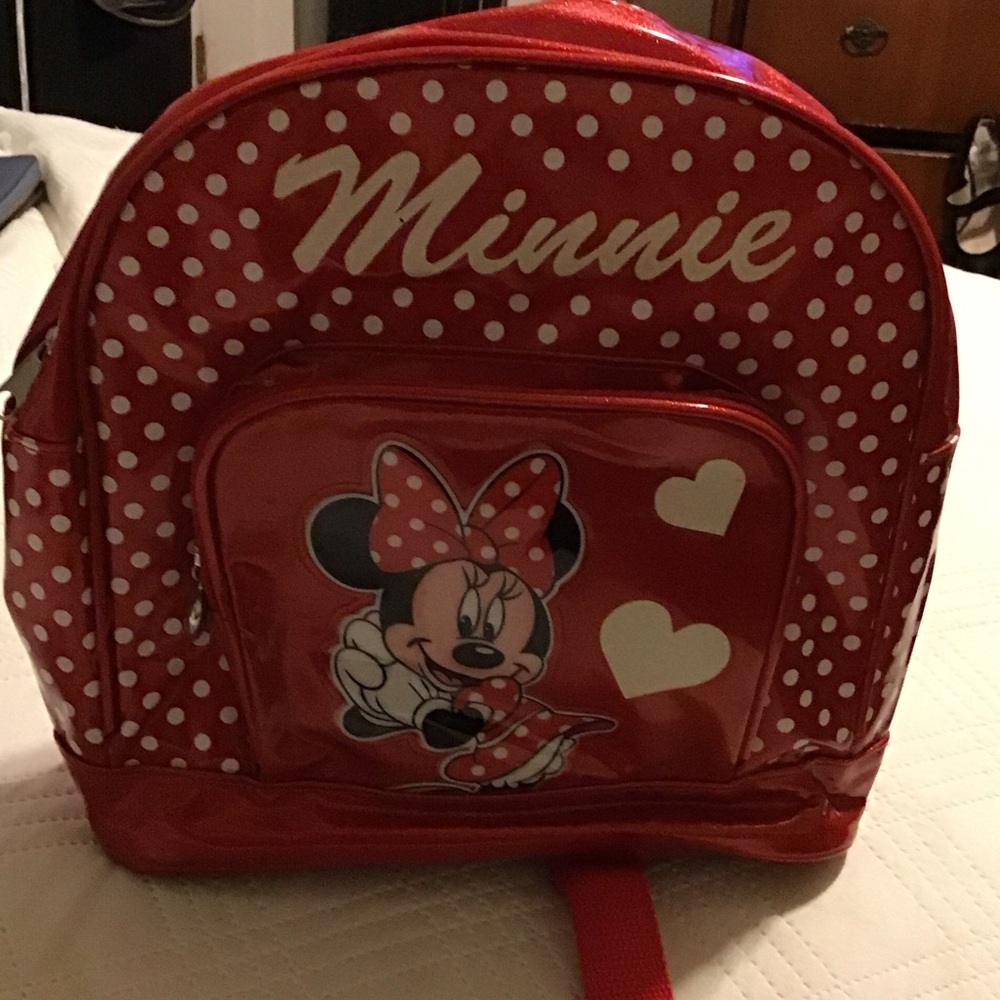 Minnie Mouse Red Polka Dot Kids Backpack